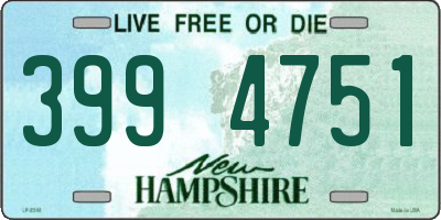 NH license plate 3994751