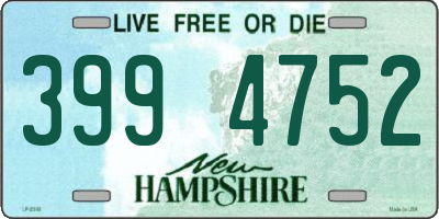NH license plate 3994752