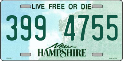 NH license plate 3994755