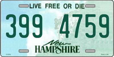 NH license plate 3994759