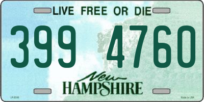 NH license plate 3994760