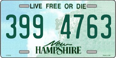 NH license plate 3994763