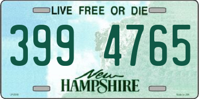NH license plate 3994765