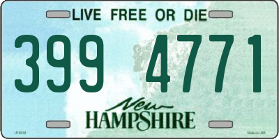 NH license plate 3994771