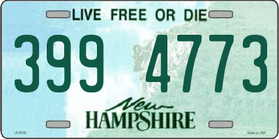 NH license plate 3994773