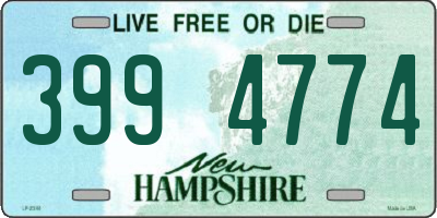 NH license plate 3994774
