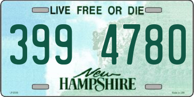 NH license plate 3994780