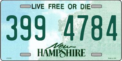 NH license plate 3994784