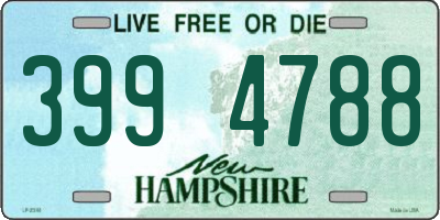 NH license plate 3994788