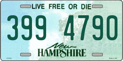NH license plate 3994790