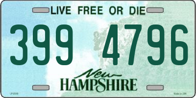 NH license plate 3994796