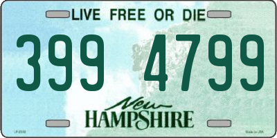 NH license plate 3994799