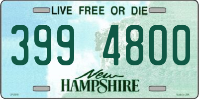 NH license plate 3994800