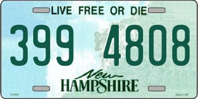 NH license plate 3994808