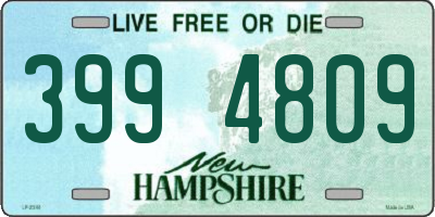 NH license plate 3994809