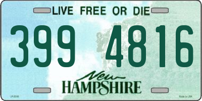 NH license plate 3994816