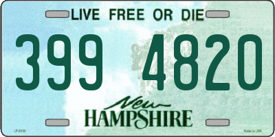 NH license plate 3994820