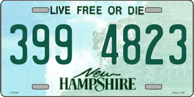 NH license plate 3994823