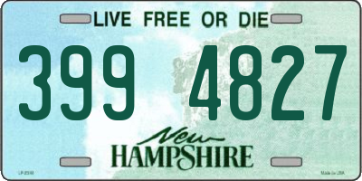 NH license plate 3994827