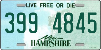 NH license plate 3994845