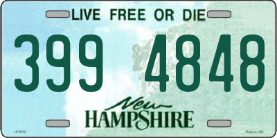 NH license plate 3994848