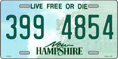NH license plate 3994854