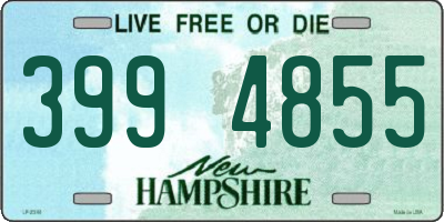 NH license plate 3994855