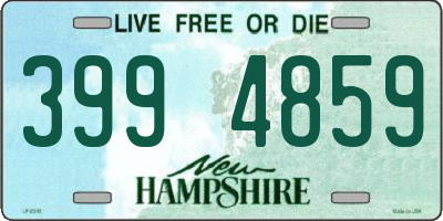 NH license plate 3994859