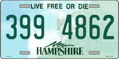 NH license plate 3994862