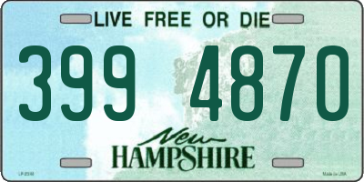 NH license plate 3994870