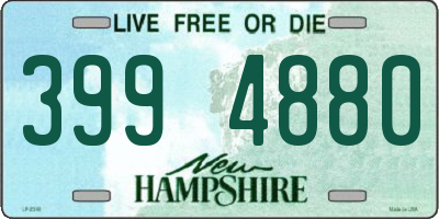 NH license plate 3994880