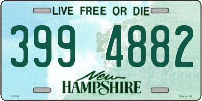 NH license plate 3994882