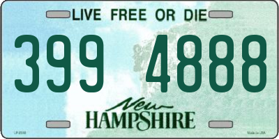 NH license plate 3994888