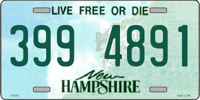 NH license plate 3994891