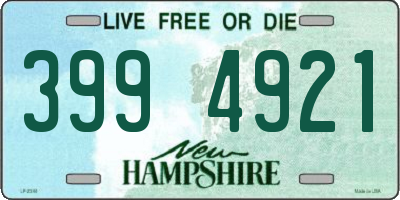 NH license plate 3994921