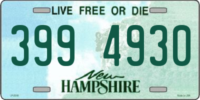 NH license plate 3994930