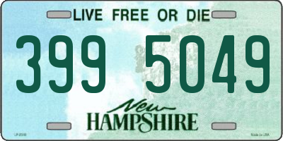 NH license plate 3995049