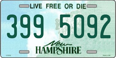 NH license plate 3995092