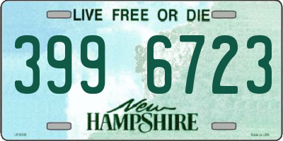 NH license plate 3996723
