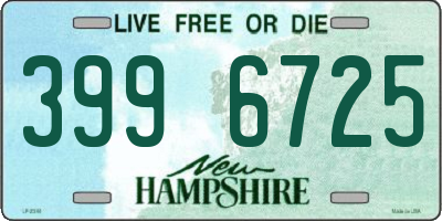 NH license plate 3996725