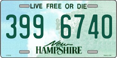 NH license plate 3996740