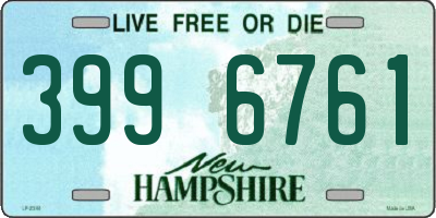 NH license plate 3996761