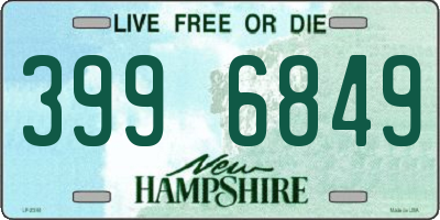 NH license plate 3996849