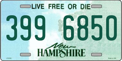 NH license plate 3996850