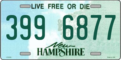 NH license plate 3996877