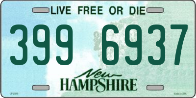 NH license plate 3996937