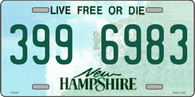 NH license plate 3996983
