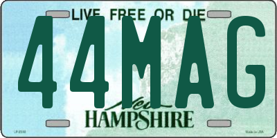 NH license plate 44MAG