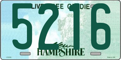 NH license plate 5216