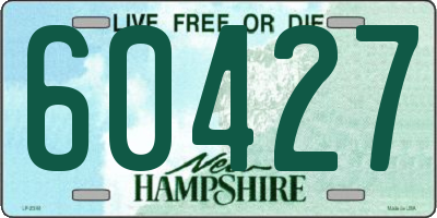 NH license plate 60427